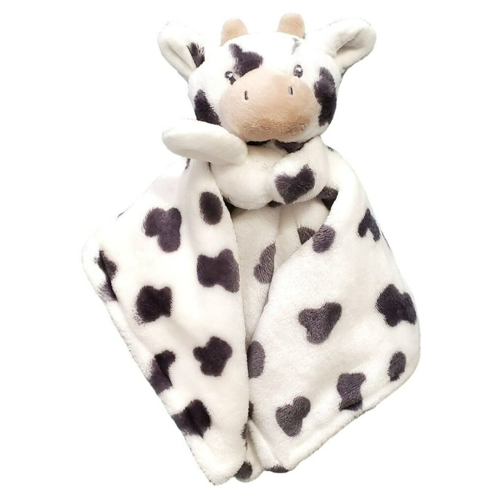 New Plush Cuddle Cow Lovey Carters Security Blanket Stuffed Farm Animal Snuggler - Picture 3 of 10